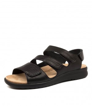 Women Ziera Bonny (Extra Wide) Sandals Black | Z-409318