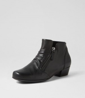 Women Ziera Quenno (Wide) Boots Black | Z-109532