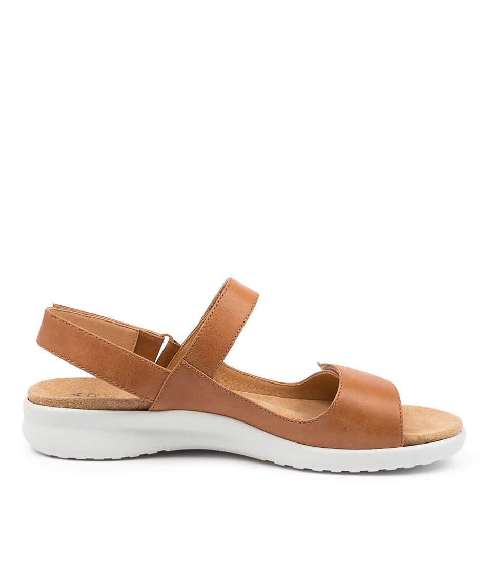 Women Ziera Benji (Wide) Sandals Brown / White | Z-136947