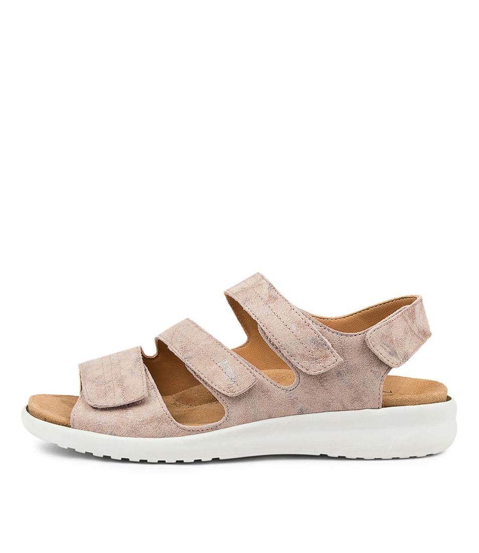 Women Ziera Bonny (Wide) Sandals Beige / White | Z-689704