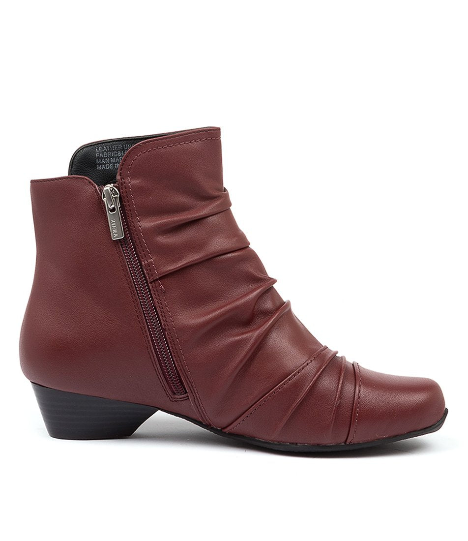 Women Ziera Camryn (Extra Wide) Boots Dark Red | Z-627490