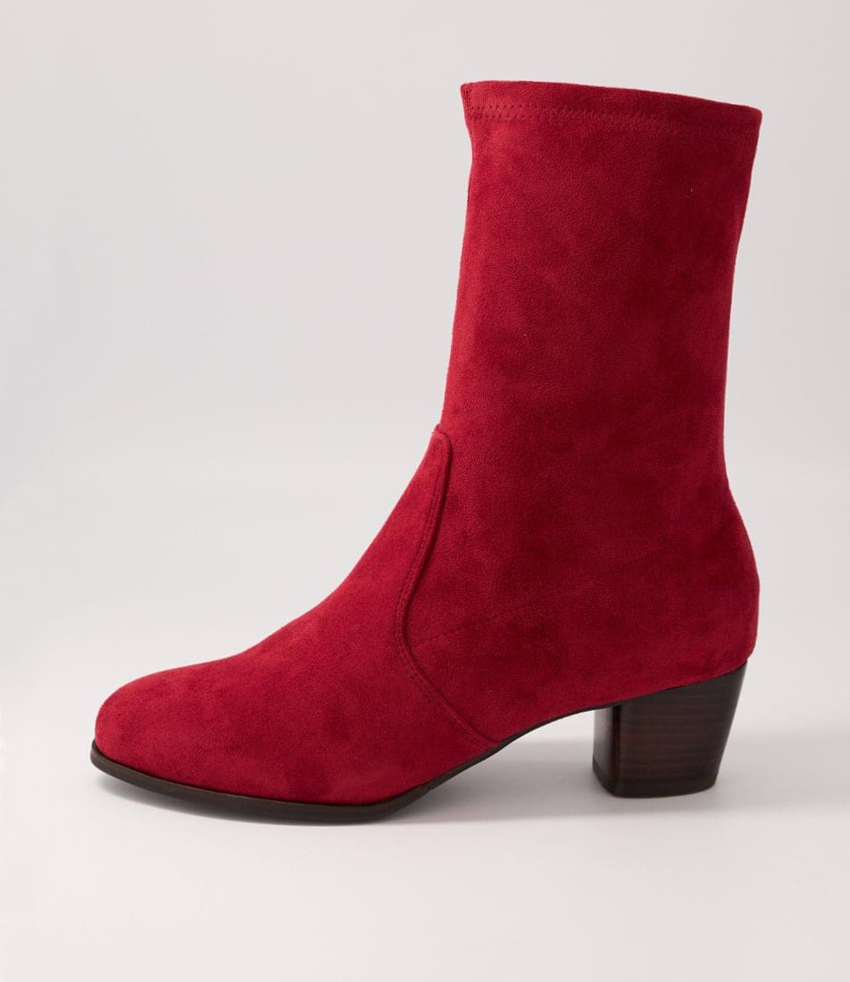 Women Ziera Genevey (Wide) Boots Red | Z-294503