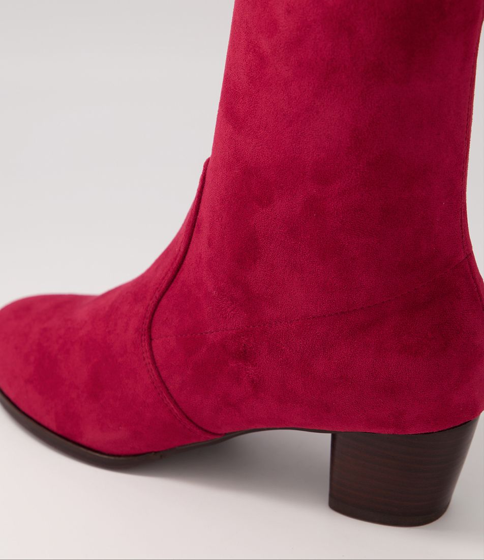 Women Ziera Genevey (Wide) Boots Red | Z-294503