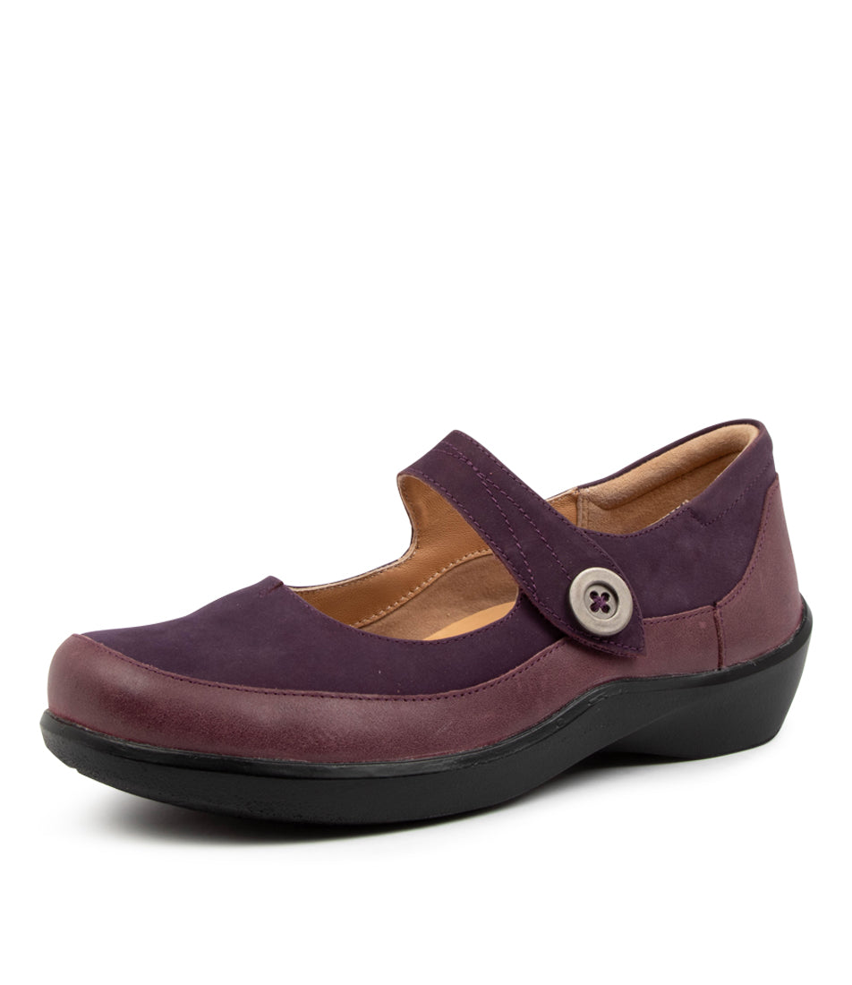 Women Ziera Gloria (Extra Wide) Mary Janes Purple | Z-641052