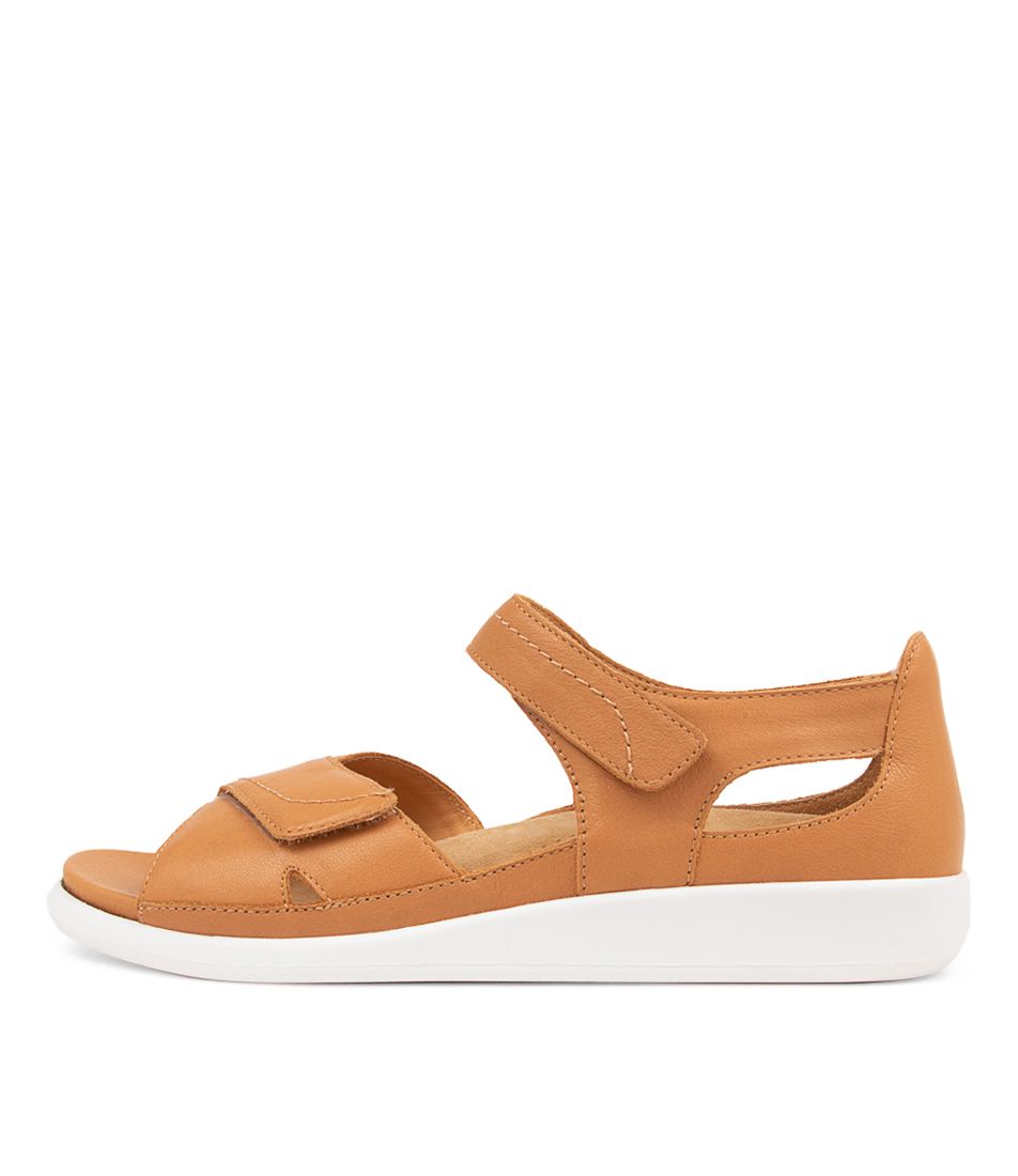 Women Ziera Ians (Wide) Sandals Brown / White | Z-793541