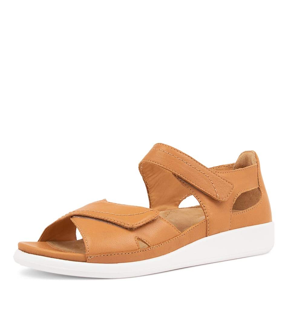 Women Ziera Ians (Wide) Sandals Brown / White | Z-793541