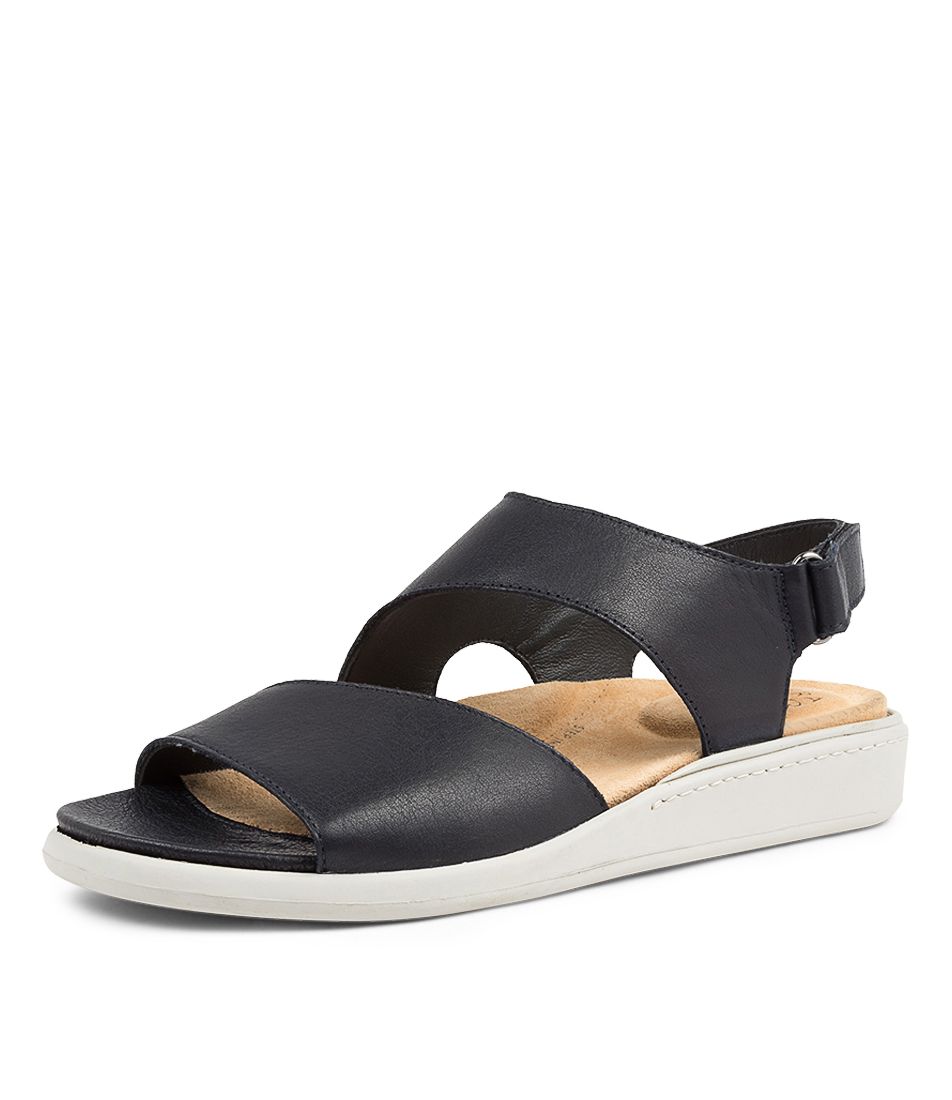 Women Ziera Igor (Wide) Sandals Navy / White | Z-694520