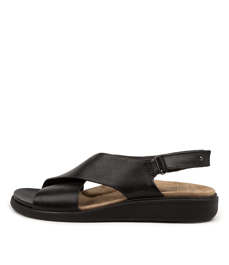 Women Ziera Ilda (Wide) Sandals Black / Black | Z-958604