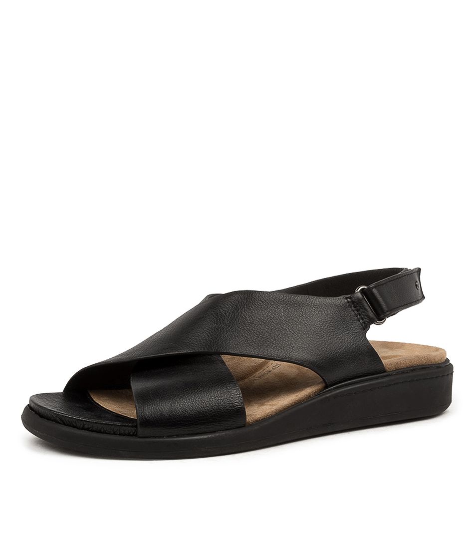 Women Ziera Ilda (Wide) Sandals Black / Black | Z-958604