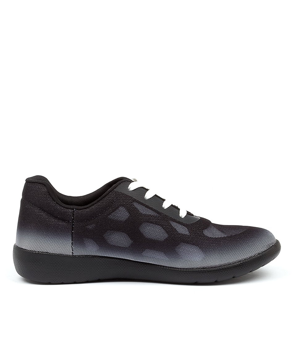 Women Ziera Umbria (Extra Wide, Adjustable Fit) Sneakers Black | Z-347601